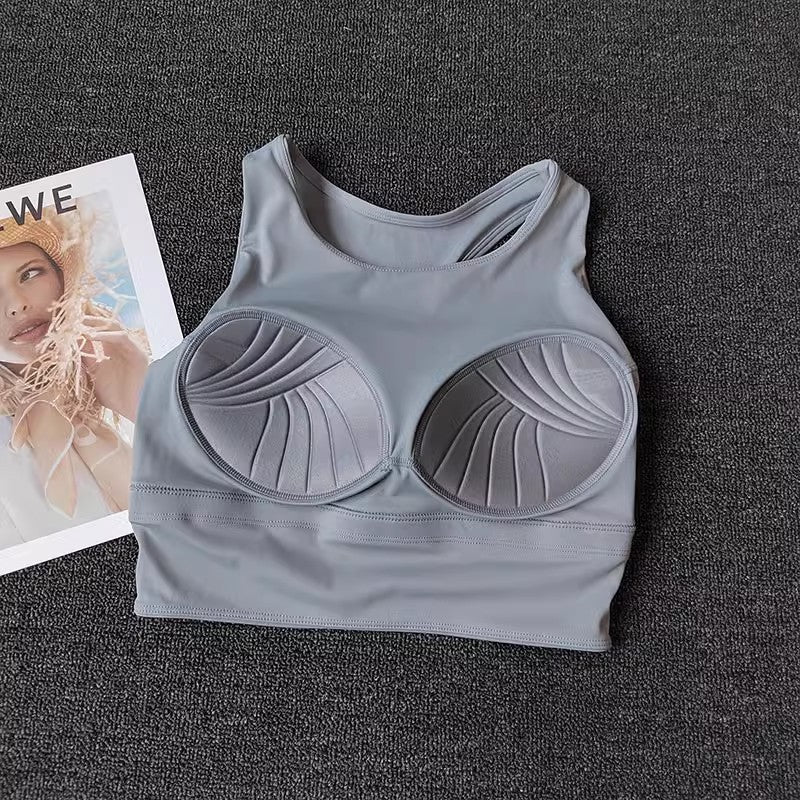 Vest-Style Yoga Fitness Bra