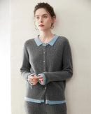 Cashmere Cardigan Collar Sweater