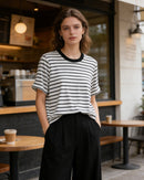 Loose-Fit Striped Crew-NeckT-Shirt