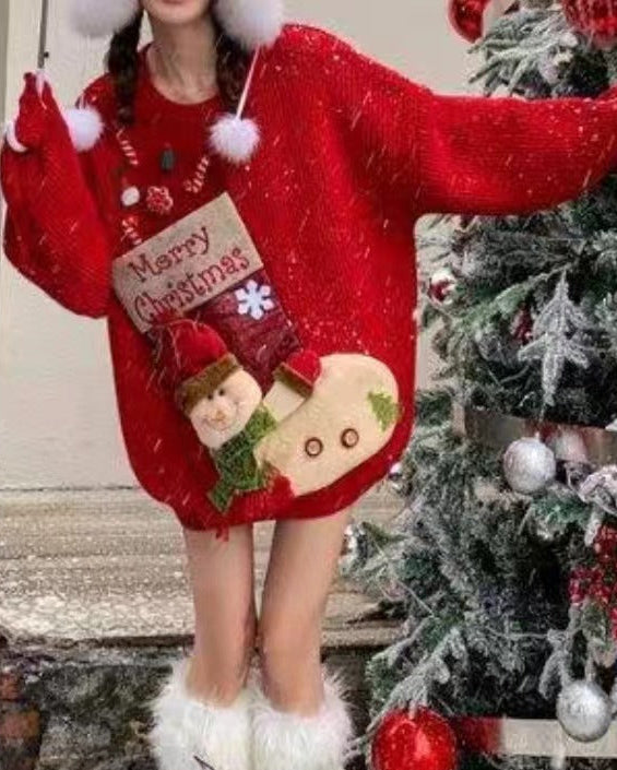 Thick Christmas & New Year Knitted Sweater