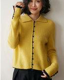 Cashmere Button-Down Knitted Chanel-Style Sweater