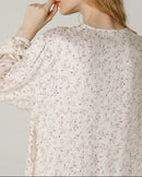 Long-sleeved Shirt & Pants Satin Pajamas Set
