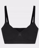 Front-Ruched V-Neck Wireless Bralette