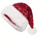 Christmas Double-Layer Sequined Hat