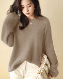 Plus Size Thick Shiny Cashmere Sweater