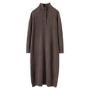 Cashmere Turtleneck Loose-Fitting Casual Dress