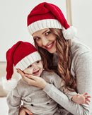 Christmas Mom And Baby Knitted Hat