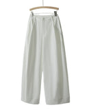 High waisted wide leg casual trousers for women, crafted from soft and breathable premium fabric, perfect for spring and summer minimalism, showcasing a relaxed silhouette.