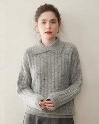 Cashmere Irregular Turtleneck Sweater