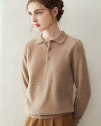 Cashmere Slim-Fit Collared Sweater