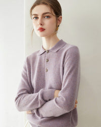 Cashmere Slim-Fit Collared Sweater