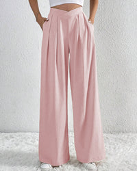 Pleated Casual Loose Wide-Leg Pants