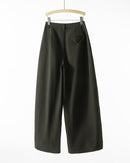 High-Waisted Wide-Leg Casual Trousers