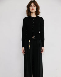 Round Neck Short Cardigan