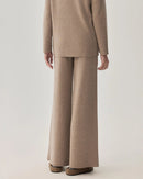 Wool Straight Leg Casual Trousers