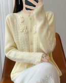 Pure Wool Button Cardigan Sweater