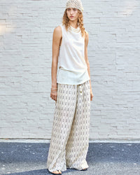 Tencel Linen Loose Straight-Leg Pants