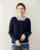 Cashmere Cardigan Collar Sweater