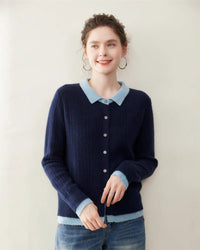 Cashmere Cardigan Collar Sweater