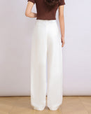 Casual High-Waisted Straight-Leg Pants