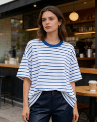 Loose-Fit Striped Crew-NeckT-Shirt