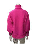 High-Neck Batwing Sleeve Christmas Knit Sweater