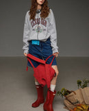 High-Waisted Straight-Leg Denim Shorts