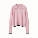 Cashmere Button-Down Knitted Chanel-Style Sweater