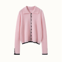 Cashmere Button-Down Knitted Chanel-Style Sweater
