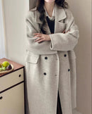 Maxi-Length Double-Faced Wool Coat