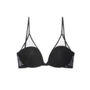 U-shaped mesh neck and back underwear Bra