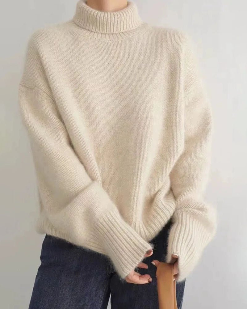 Oversized Turtleneck Cashmere Sweater