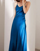 Real Silk V-neck Sling Dress