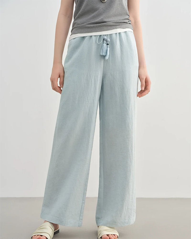 Relaxed Fit & Breathable Tencel Blend Pants