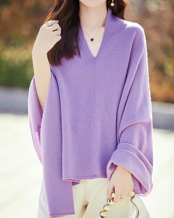 Solid Color Oversized Wool Pashmina Shawl