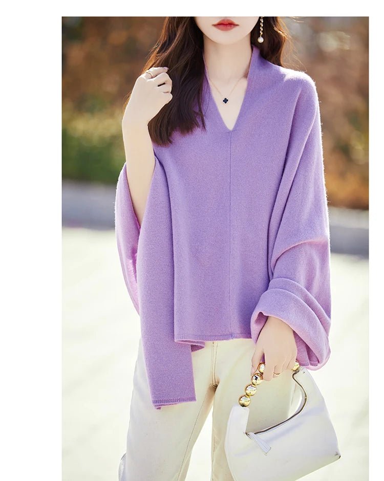 Solid Color Oversized Wool Pashmina Shawl