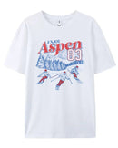Vintage Ski Graphic Loose Knit Tee