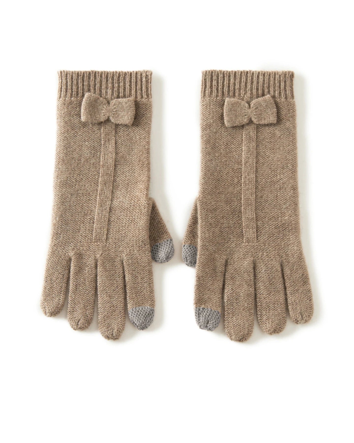 Women'S Cashmere Bow Wrist Gloves