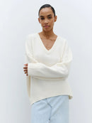 Oversized V-neck Versatile Sweater