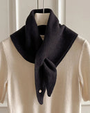 Softly Textured Triangle Knit Scarf