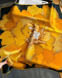 New Women's Silk Printed Scarf