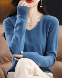 Merino Wool V-Neck Sweater