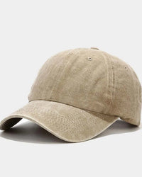 Washed-Cotton Adjustable Baseball Cap