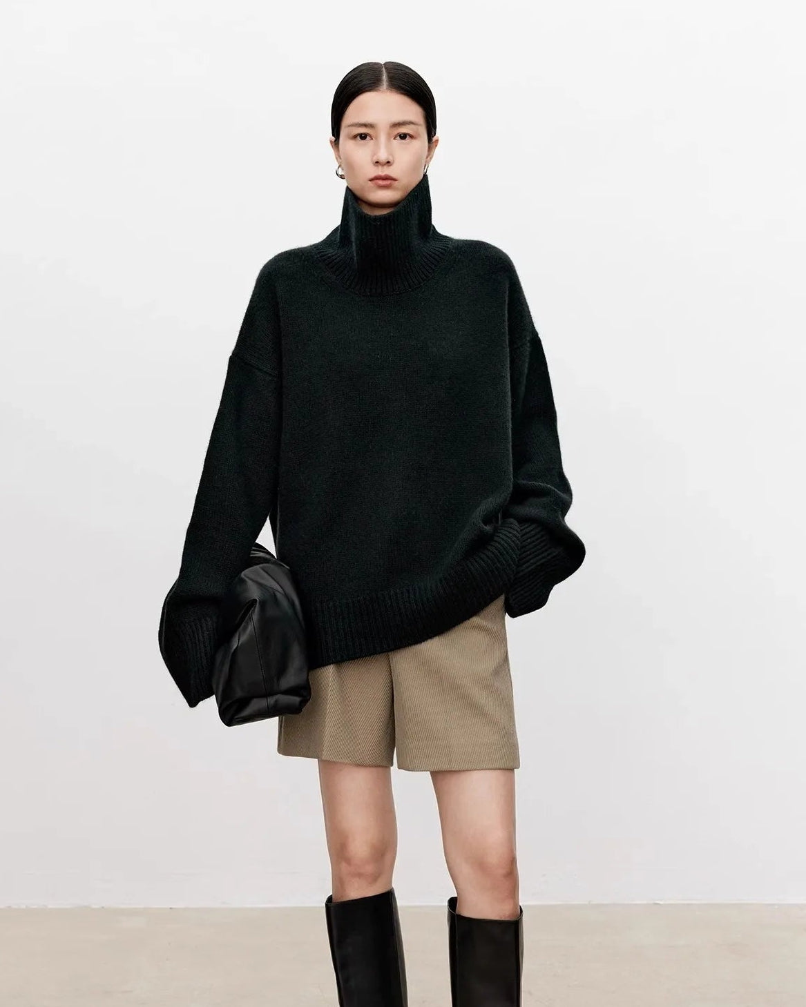 Oversized Cashmere Turtleneck Sweater