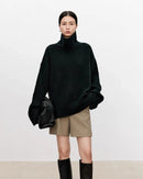 Oversized Cashmere Turtleneck Sweater