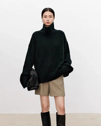 Oversized Cashmere Turtleneck Sweater