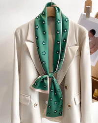 Women's Printed Silk Scarf & Shawl