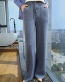 Cashmere Knit Wide Leg Pants