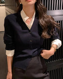 Classic Button Front Knit Cardigan