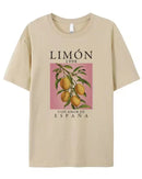 Lemon Botanical Print T-Shirt